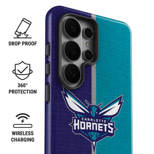 NBA Charlotte Hornets Canvas Galaxy S26 Ultra Impact Case