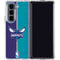 NBA Charlotte Hornets Canvas Galaxy Z Fold5 5G Clear Case