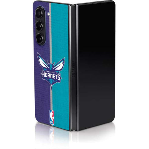 NBA Charlotte Hornets Canvas Galaxy Z Fold5 5G Skin