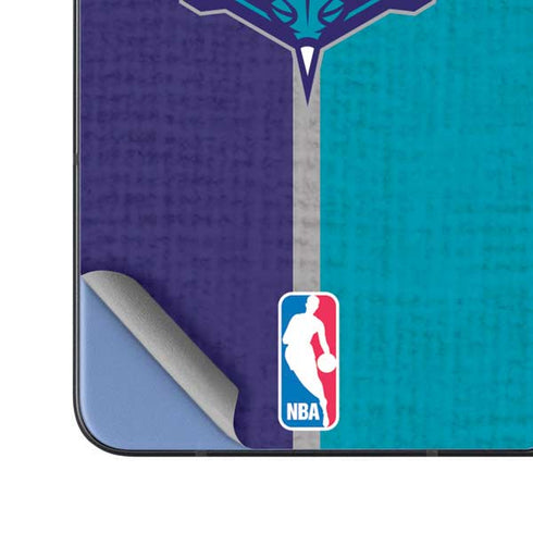 NBA Charlotte Hornets Canvas Galaxy Z Fold5 5G Skin
