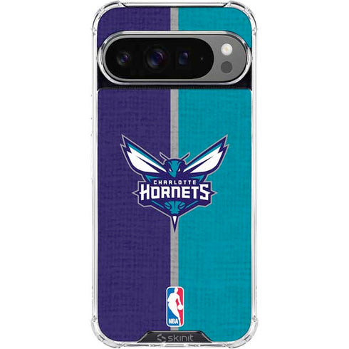 NBA Charlotte Hornets Canvas Google Pixel 10 Pro XL Clear Case