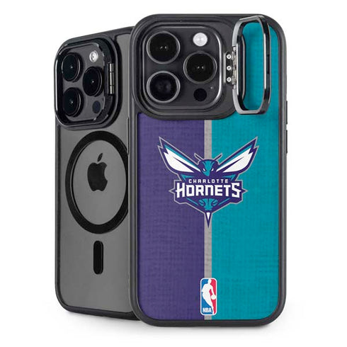 NBA Charlotte Hornets Canvas iPhone 14 Pro Max Kickstand Case