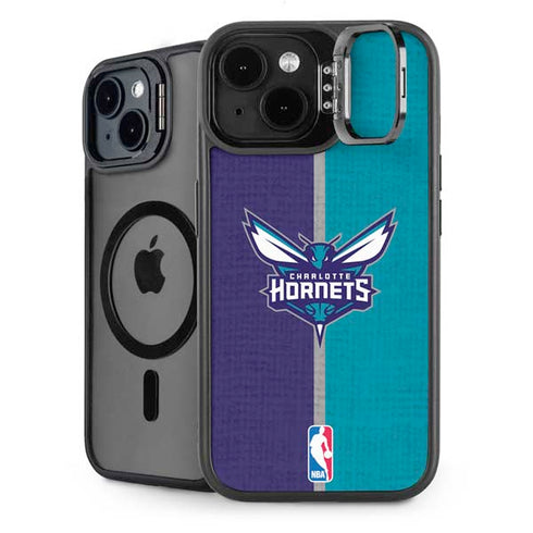 NBA Charlotte Hornets Canvas iPhone 15 Kickstand Case