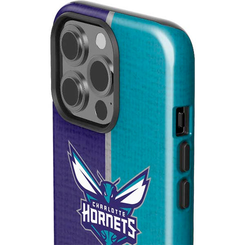 NBA Charlotte Hornets Canvas iPhone 15 Pro Impact Case