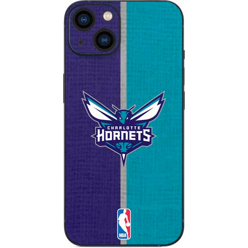 NBA Charlotte Hornets Canvas iPhone 15 Skin