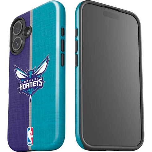 NBA Charlotte Hornets Canvas iPhone 16 Impact Case