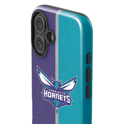 NBA Charlotte Hornets Canvas iPhone 16 Plus Impact Case