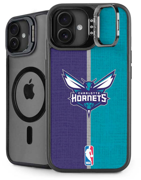 NBA Charlotte Hornets Canvas iPhone 16 Plus Kickstand Case