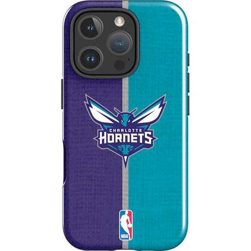 NBA Charlotte Hornets Canvas iPhone 16 Pro Max Impact Case