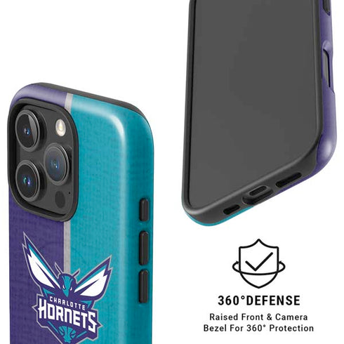 NBA Charlotte Hornets Canvas iPhone 16 Pro Max Magsafe Impact Case