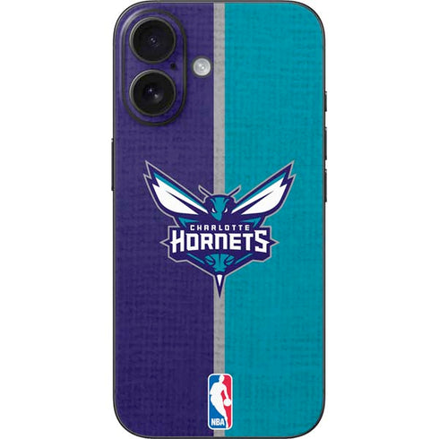 NBA Charlotte Hornets Canvas iPhone 16 Skin