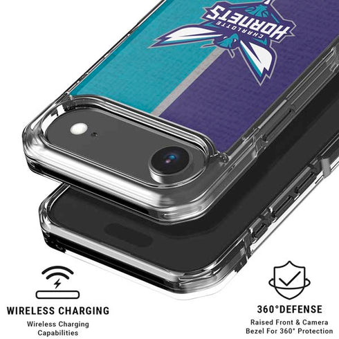 NBA Charlotte Hornets Canvas iPhone 17 Air Clear Case