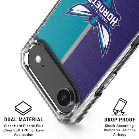 NBA Charlotte Hornets Canvas iPhone 17 Air Clear Case