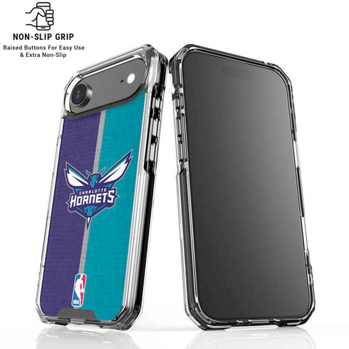 NBA Charlotte Hornets Canvas iPhone 17 Air Clear Case
