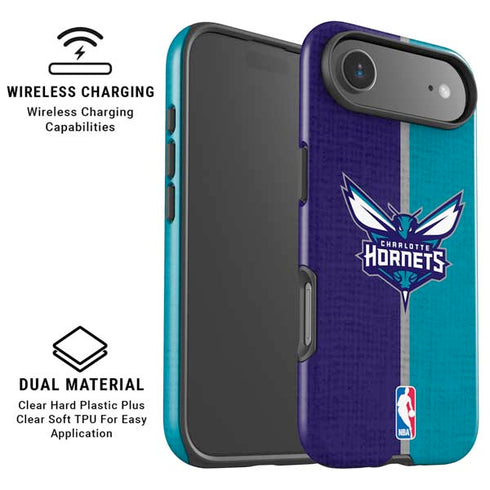 NBA Charlotte Hornets Canvas iPhone 17 Air Magsafe Impact Case
