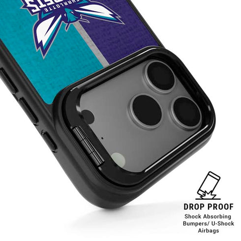 NBA Charlotte Hornets Canvas iPhone 17 Pro Kickstand Case