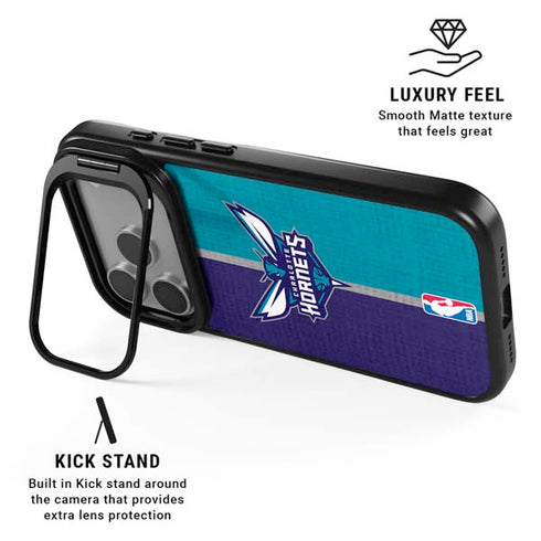 NBA Charlotte Hornets Canvas iPhone 17 Pro Max Kickstand Case