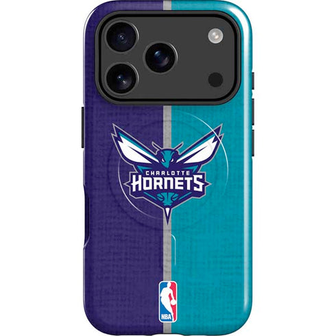 NBA Charlotte Hornets Canvas iPhone 17 Pro Max Magsafe Impact Case