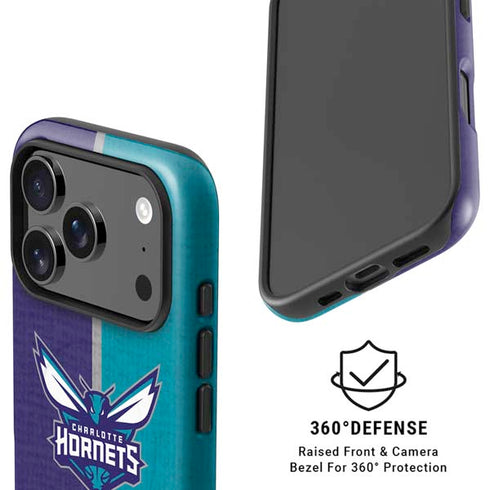 NBA Charlotte Hornets Canvas iPhone 17 Pro Max Magsafe Impact Case