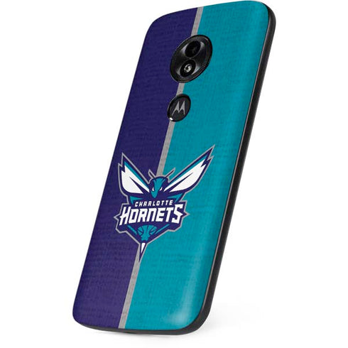 NBA Charlotte Hornets Canvas Moto E5 Play Skin