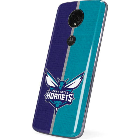 NBA Charlotte Hornets Canvas Moto E5 Plus Skin