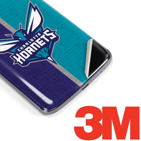 NBA Charlotte Hornets Canvas Moto E5 Plus Skin