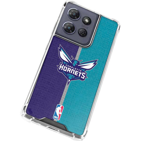 NBA Charlotte Hornets Canvas Moto G Power 5G (2025) Clear Case