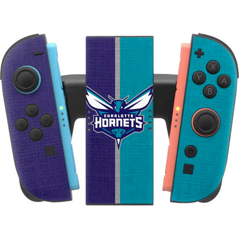 NBA Charlotte Hornets Canvas Nintendo Switch 2 (2025) Joy-Con Controller Skin