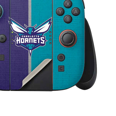 NBA Charlotte Hornets Canvas Nintendo Switch 2 (2025) Joy-Con Controller Skin