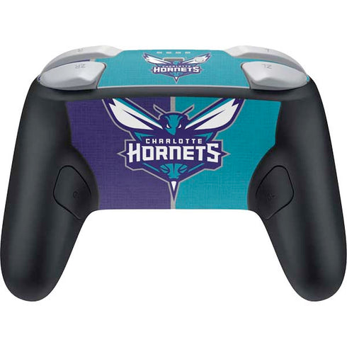 NBA Charlotte Hornets Canvas Nintendo Switch 2 (2025) Pro Controller Skin