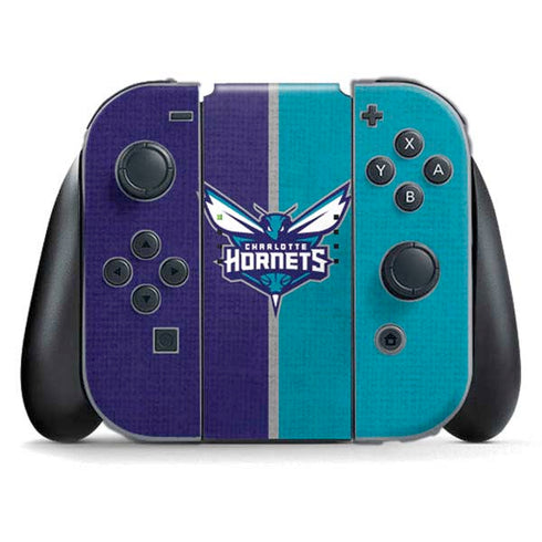 NBA Charlotte Hornets Canvas Nintendo Skins
