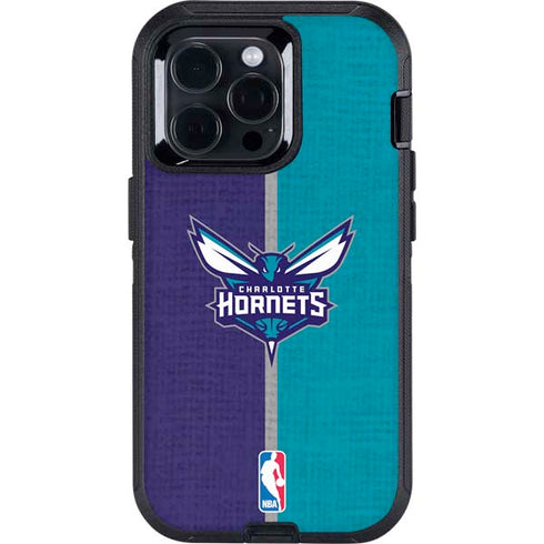 NBA Charlotte Hornets Canvas Otterbox Defender iPhone Skin