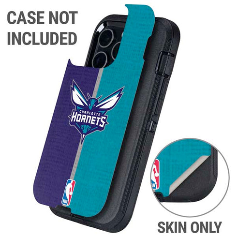 NBA Charlotte Hornets Canvas Otterbox Defender iPhone Skin