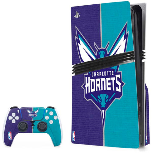 NBA Charlotte Hornets Canvas PS5 Pro Disk Bundle Skin