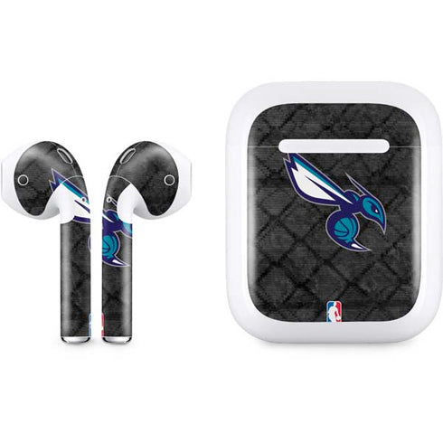 NBA Charlotte Hornets Dark Rust Apple AirPods Skin