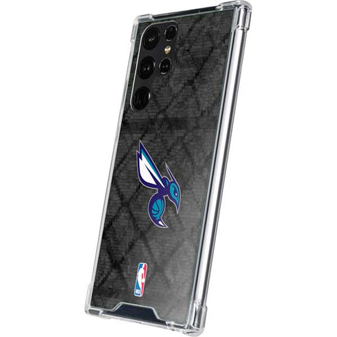 NBA Charlotte Hornets Dark Rust Galaxy S23 Ultra Clear Case