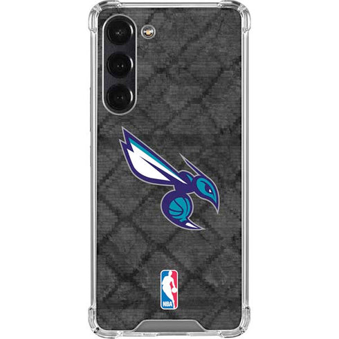 NBA Charlotte Hornets Dark Rust Galaxy S24 FE Clear Case