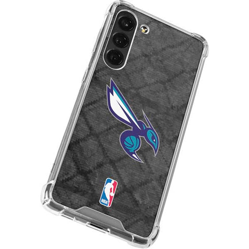 NBA Charlotte Hornets Dark Rust Galaxy S24 FE Clear Case