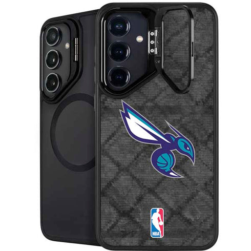 NBA Charlotte Hornets Dark Rust Galaxy S25 Kickstand Case