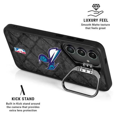 NBA Charlotte Hornets Dark Rust Galaxy S24 Kickstand Case