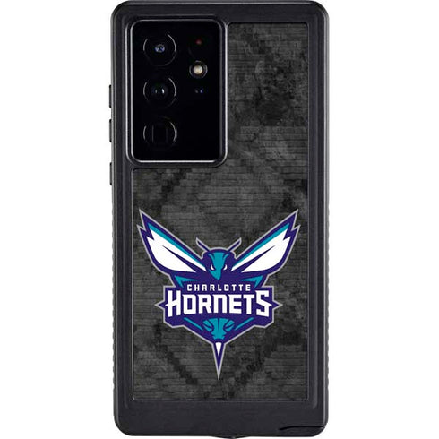 NBA Charlotte Hornets Dark Rust Galaxy S24 Ultra Waterproof Case