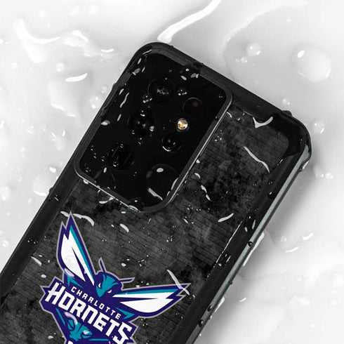 NBA Charlotte Hornets Dark Rust Galaxy S24 Ultra Waterproof Case