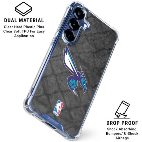 NBA Charlotte Hornets Dark Rust Galaxy S25 Clear Case