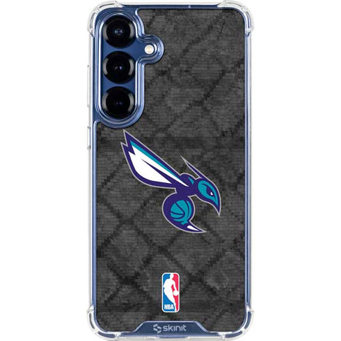 NBA Charlotte Hornets Dark Rust Galaxy S25 Plus Clear Case