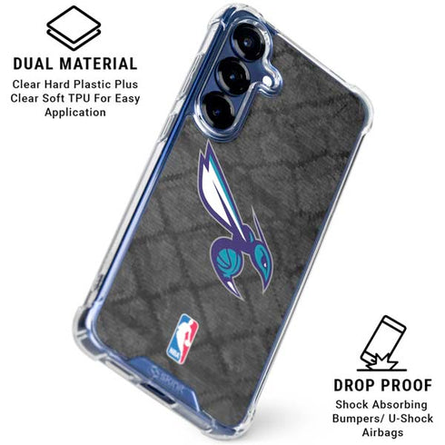 NBA Charlotte Hornets Dark Rust Galaxy S25 Plus Clear Case