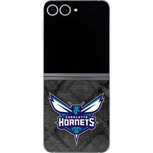 NBA Charlotte Hornets Dark Rust Galaxy Z Flip6 Skin