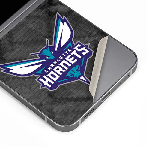 NBA Charlotte Hornets Dark Rust Galaxy Z Flip6 Skin