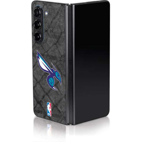 NBA Charlotte Hornets Dark Rust Galaxy Z Fold5 5G Skin