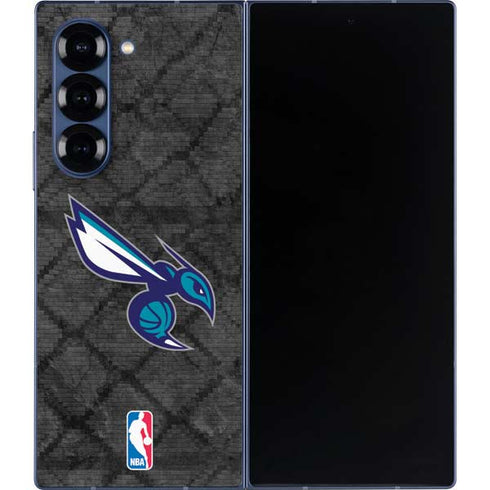 NBA Charlotte Hornets Dark Rust Galaxy Z Fold6 Skin