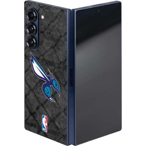 NBA Charlotte Hornets Dark Rust Galaxy Z Fold6 Skin